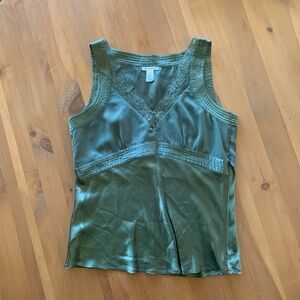 Old Navy Lace Trim Satin Tank
